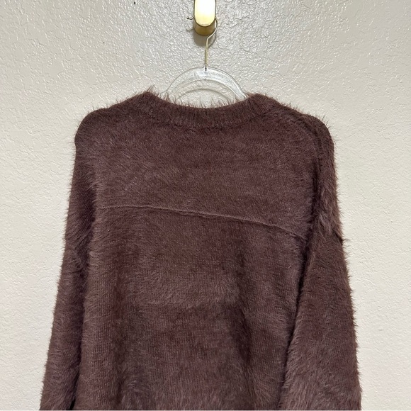 NEW Free People brown Harrison Bunny Crew sweater size XS - Picture 5 of 11